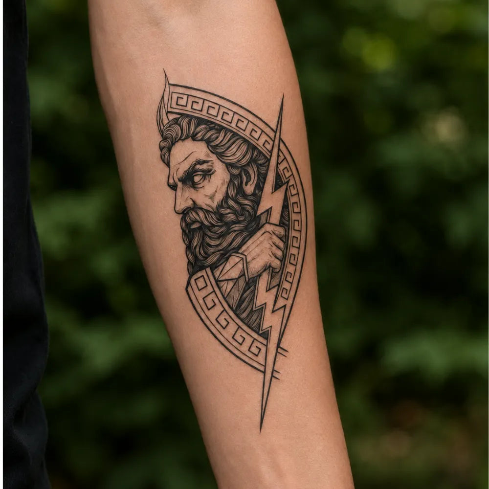 SafeTatt — The Wrath of Zeus · fotografie tetování na kůži