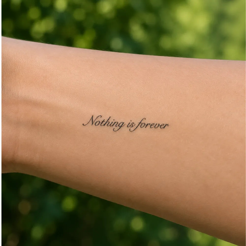 SafeTatt — Forever Ends · fotografie tetování na kůži